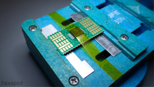 Soldering an ESP32 with a hot air gun